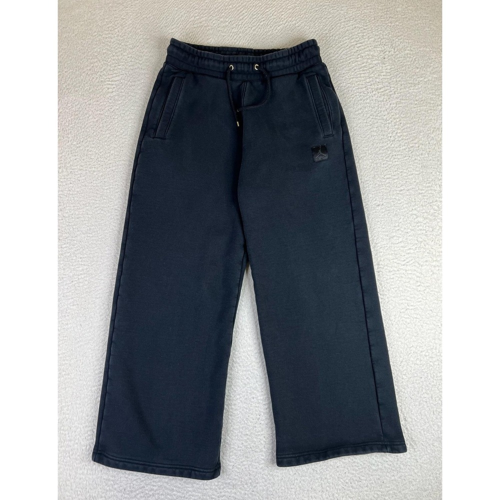Jordan Flight Fleece Wide Leg Sweatpants Womens Medium Black FD7225-010